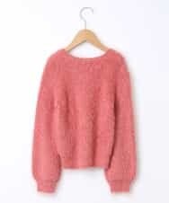 KJFLD10029 a.v.v KIDS(アー・ヴェ・ヴェ) [100-130]シャギーニット[WEB限定サイズ] ピンク
