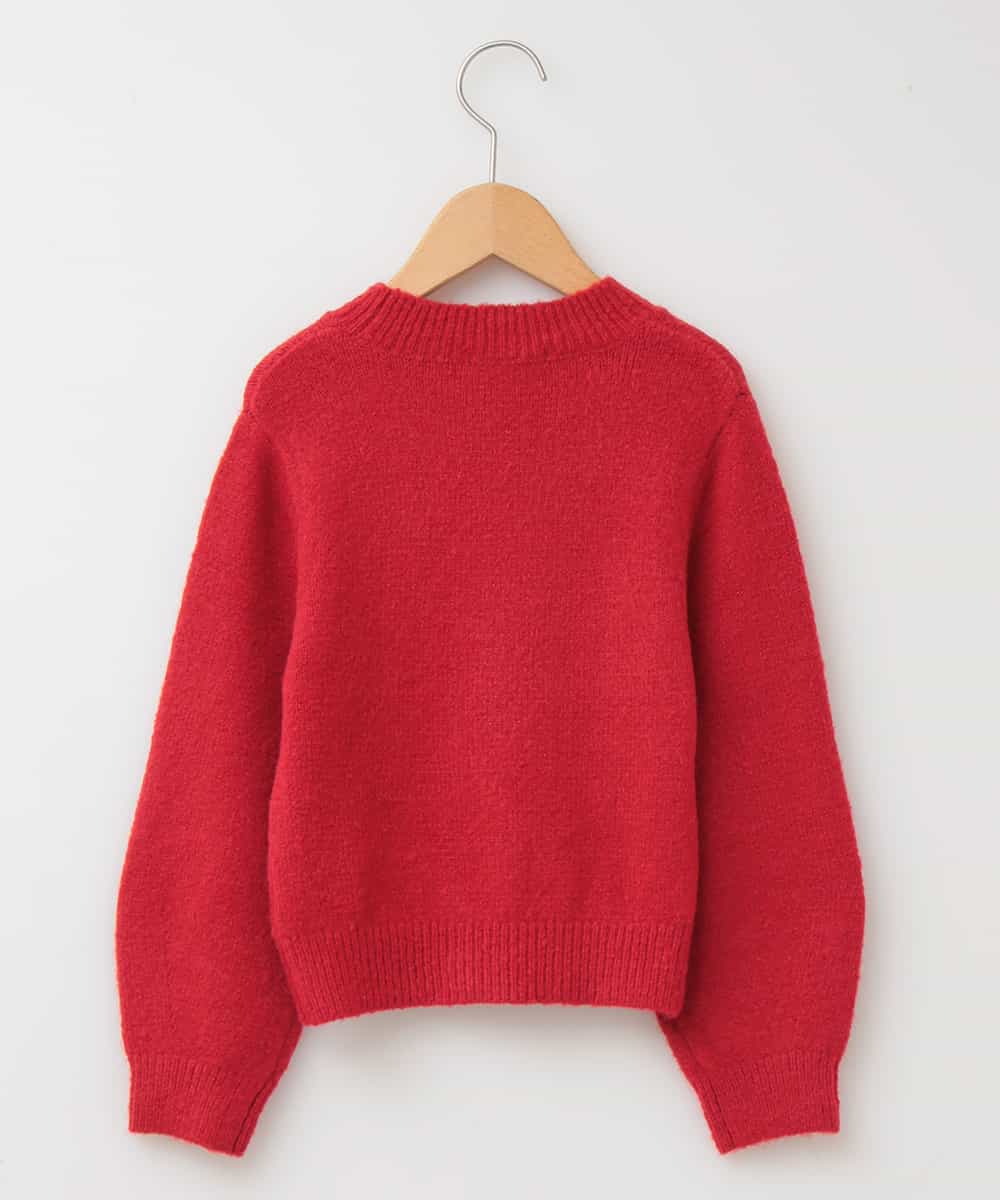 KJFLG80029 a.v.v KIDS(アー・ヴェ・ヴェ) 【午後の紅茶×a.v.v】[100-130]ブークレードルマンニット[WEB限定サイズ] レッド