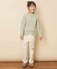 KJFLJ10024 a.v.v KIDS(アー・ヴェ・ヴェ) [100-130]【洗える】もちもちハイネックニット[WEB限定サイズ] ピンク