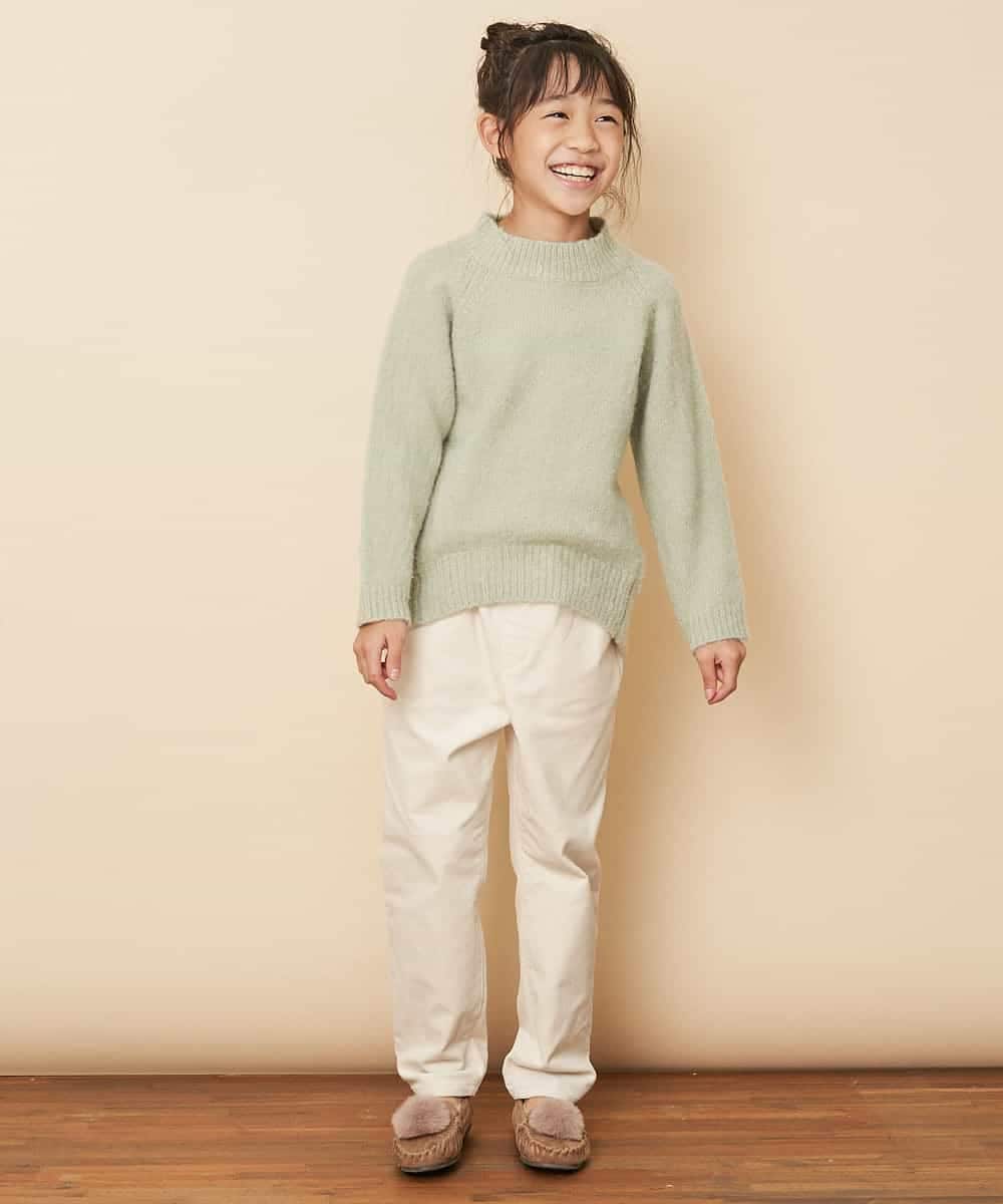 KJFLJ10024 a.v.v KIDS(アー・ヴェ・ヴェ) [100-130]【洗える】もちもちハイネックニット[WEB限定サイズ] ピンク
