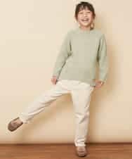 KJFLJ10024 a.v.v KIDS(アー・ヴェ・ヴェ) [100-130]【洗える】もちもちハイネックニット[WEB限定サイズ] ピンク