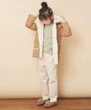 KJFLJ10024 a.v.v KIDS(アー・ヴェ・ヴェ) [100-130]【洗える】もちもちハイネックニット[WEB限定サイズ] ピンク
