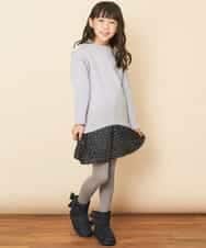KJFLJ10024 a.v.v KIDS(アー・ヴェ・ヴェ) [100-130]【洗える】もちもちハイネックニット[WEB限定サイズ] ピンク