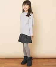 KJFLJ10024 a.v.v KIDS(アー・ヴェ・ヴェ) [100-130]【洗える】もちもちハイネックニット[WEB限定サイズ] ピンク