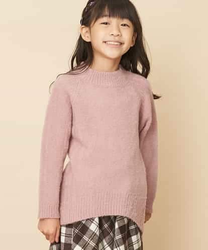 KJFLJ10024 a.v.v KIDS [100-130]【洗える】もちもちハイネックニット[WEB限定サイズ]