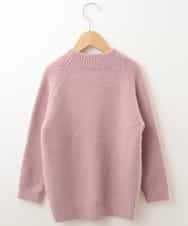 KJFLJ10024 a.v.v KIDS(アー・ヴェ・ヴェ) [100-130]【洗える】もちもちハイネックニット[WEB限定サイズ] ピンク