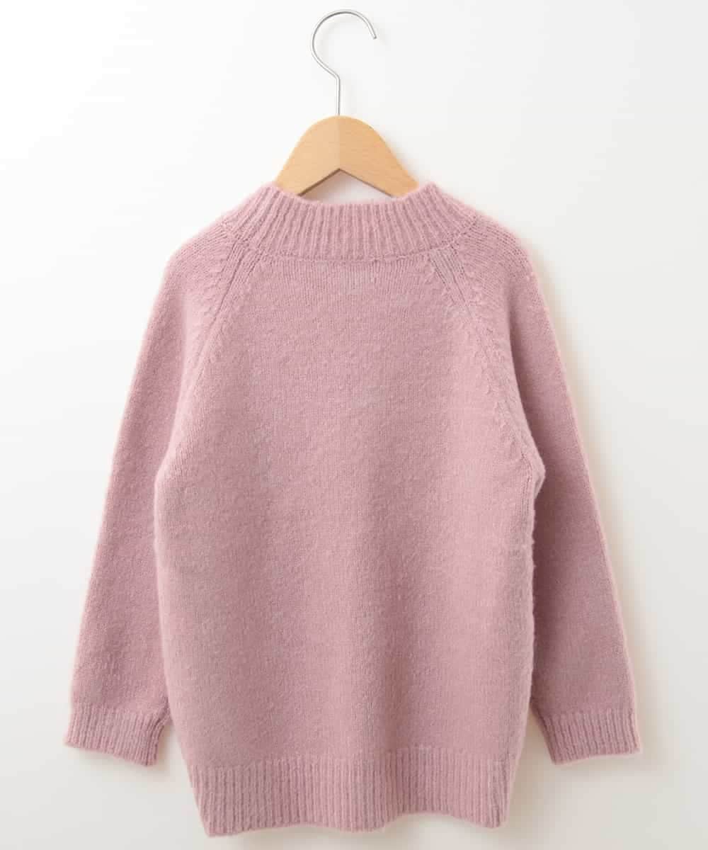 KJFLJ10024 a.v.v KIDS(アー・ヴェ・ヴェ) [100-130]【洗える】もちもちハイネックニット[WEB限定サイズ] ピンク