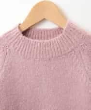 KJFLJ10024 a.v.v KIDS(アー・ヴェ・ヴェ) [100-130]【洗える】もちもちハイネックニット[WEB限定サイズ] ピンク