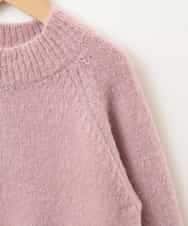 KJFLJ10024 a.v.v KIDS(アー・ヴェ・ヴェ) [100-130]【洗える】もちもちハイネックニット[WEB限定サイズ] ピンク