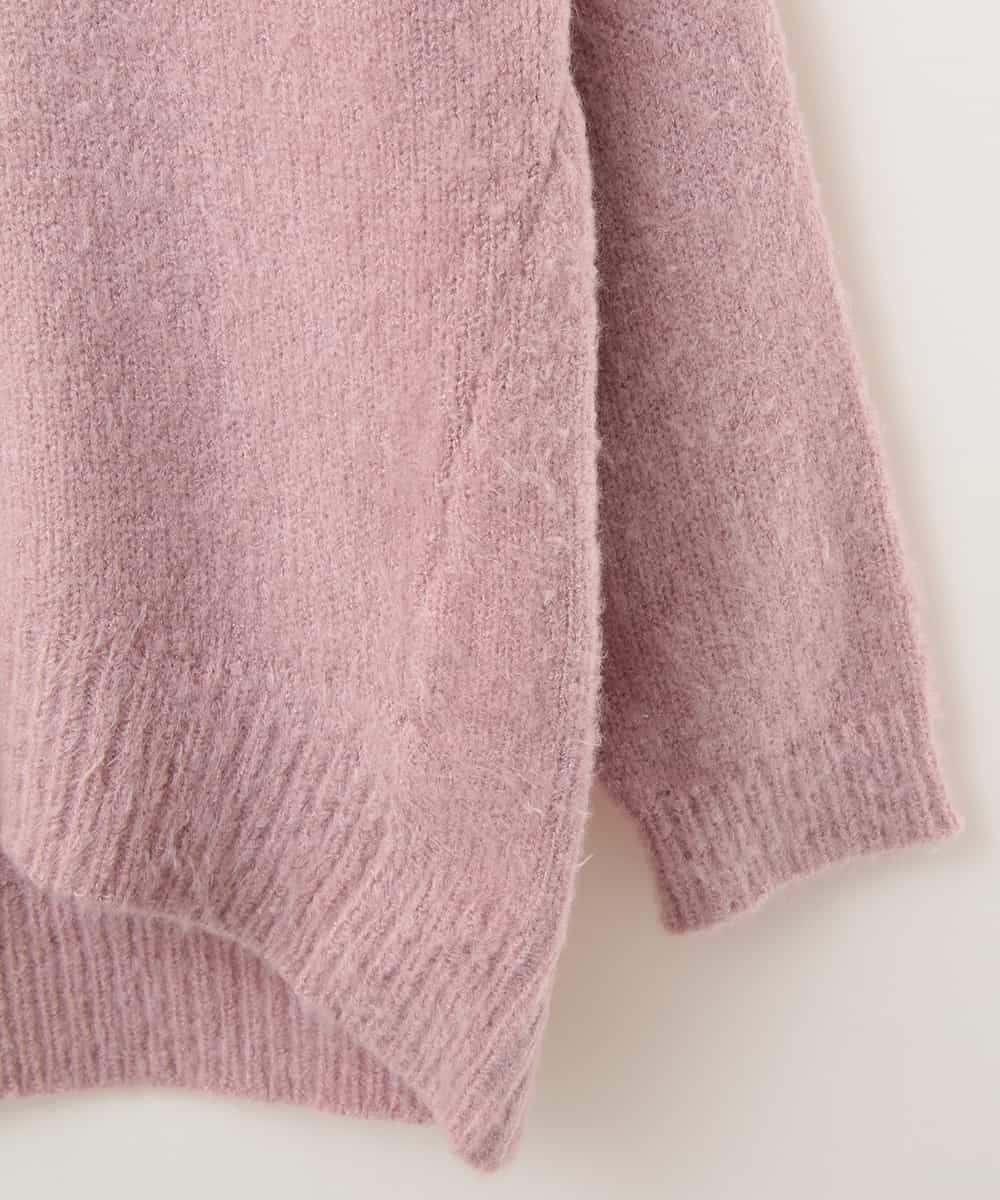 KJFLJ10024 a.v.v KIDS(アー・ヴェ・ヴェ) [100-130]【洗える】もちもちハイネックニット[WEB限定サイズ] ピンク