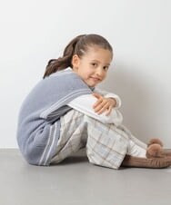 KJFLR62049 a.v.v KIDS(アー・ヴェ・ヴェ) [160]プチハイネックチルデンニットベストセット アイボリー