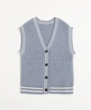 KJFLR62049 a.v.v KIDS(アー・ヴェ・ヴェ) [160]プチハイネックチルデンニットベストセット アイボリー