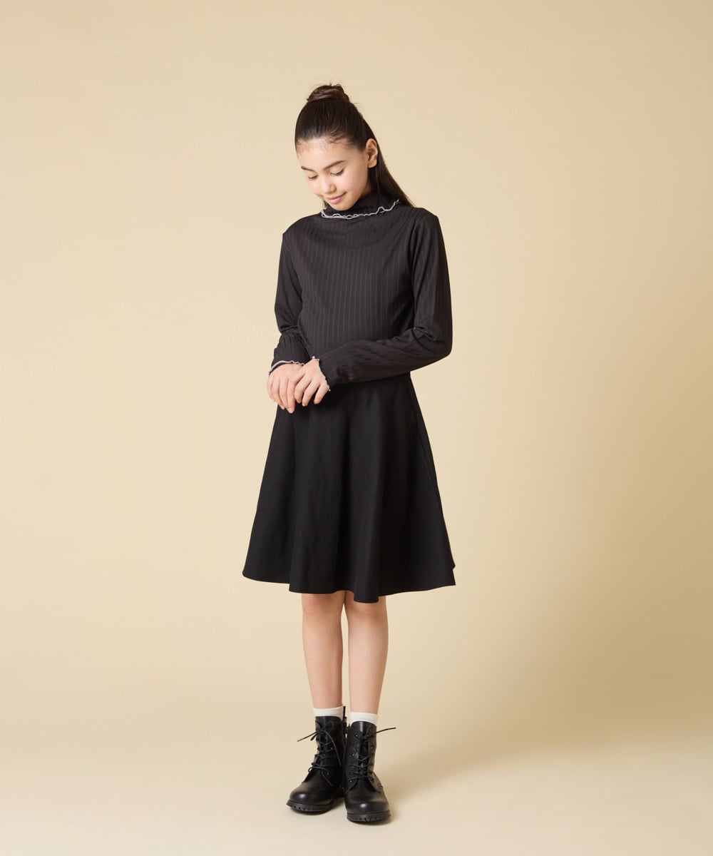 KJHAD40034 a.v.v KIDS(アー・ヴェ・ヴェ) [120-160]アソートフレアスカート ネイビー