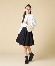 KJHAD40034 a.v.v KIDS(アー・ヴェ・ヴェ) [120-160]アソートフレアスカート ネイビー
