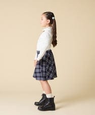 KJHAD40034 a.v.v KIDS(アー・ヴェ・ヴェ) [120-160]アソートフレアスカート ネイビー