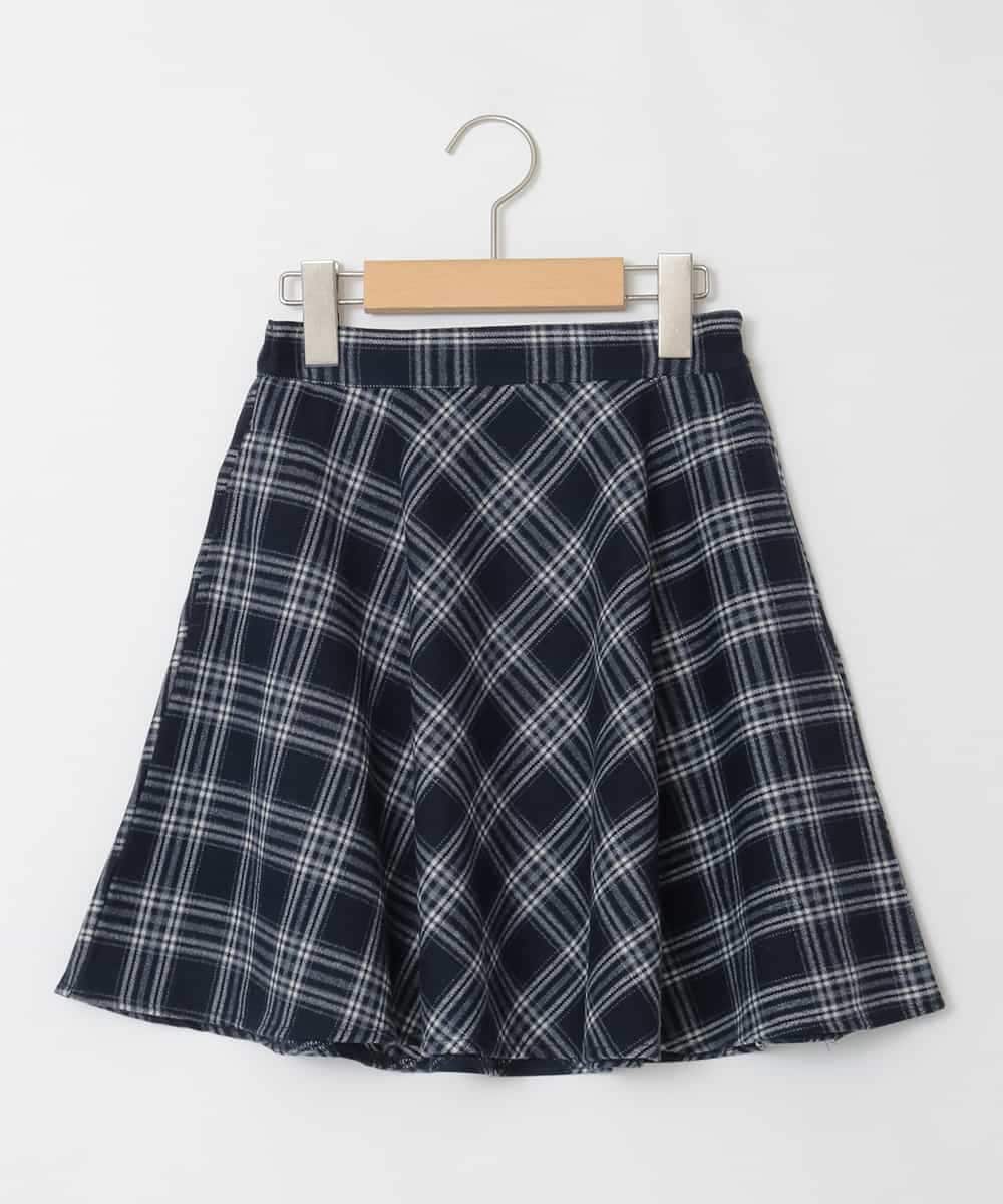 KJHAD40034 a.v.v KIDS(アー・ヴェ・ヴェ) [120-160]アソートフレアスカート ネイビー