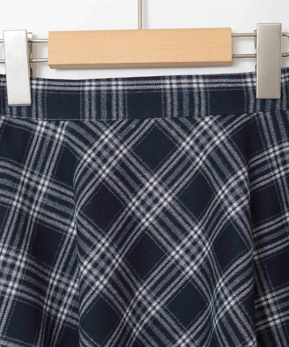 KJHAD40034 a.v.v KIDS(アー・ヴェ・ヴェ) [120-160]アソートフレアスカート ネイビー