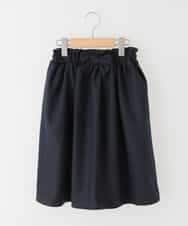 KJHAD44034 a.v.v KIDS(アー・ヴェ・ヴェ) [100-130]ミディ丈ウェストリボンスカート[WEB限定サイズ] ネイビー