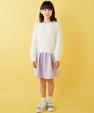KJHAH10024 a.v.v KIDS(アー・ヴェ・ヴェ) [140-150]ポケット付きフレアスカート イエロー