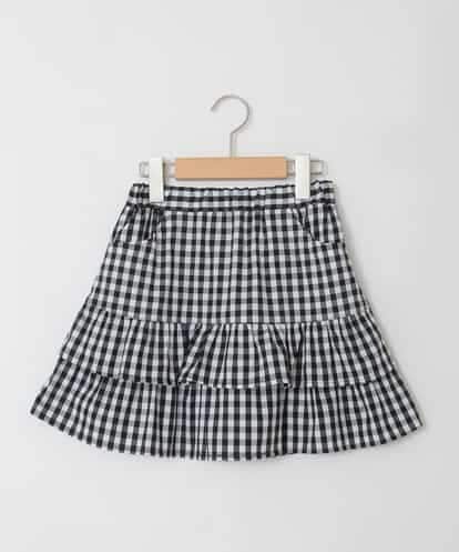KJHED80039 a.v.v KIDS [110-150]ギンガムフリルスカート