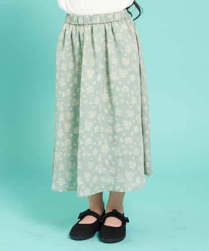 KJHEJ02029 a.v.v KIDS [100-130]【洗える】フラワープリントスカート[WEB限定サイズ]
