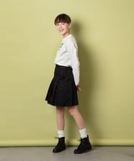 KJHET30039 a.v.v KIDS(アー・ヴェ・ヴェ) [140-150]インナーパンツ付きプリーツスカート ブラック