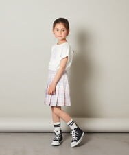 KJHET30039 a.v.v KIDS(アー・ヴェ・ヴェ) [140-150]インナーパンツ付きプリーツスカート ブラック