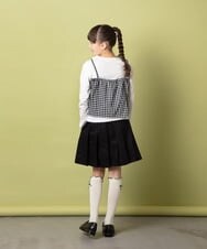 KJHEU30044 a.v.v KIDS(アー・ヴェ・ヴェ) [160]インナーパンツ付きプリーツスカート ブラック