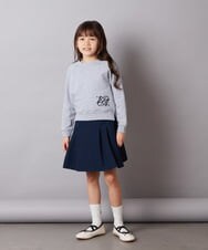 KJHEV30029 a.v.v KIDS(アー・ヴェ・ヴェ) [100-130]【セットアップ対応】ハイウエストタックスカート ネイビー