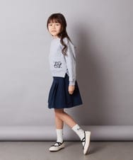 KJHEW30034 a.v.v KIDS(アー・ヴェ・ヴェ) [140-150]【セットアップ対応】ハイウエストタックスカート ベージュ