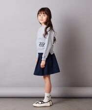 KJHEW30034 a.v.v KIDS(アー・ヴェ・ヴェ) [140-150]【セットアップ対応】ハイウエストタックスカート ベージュ