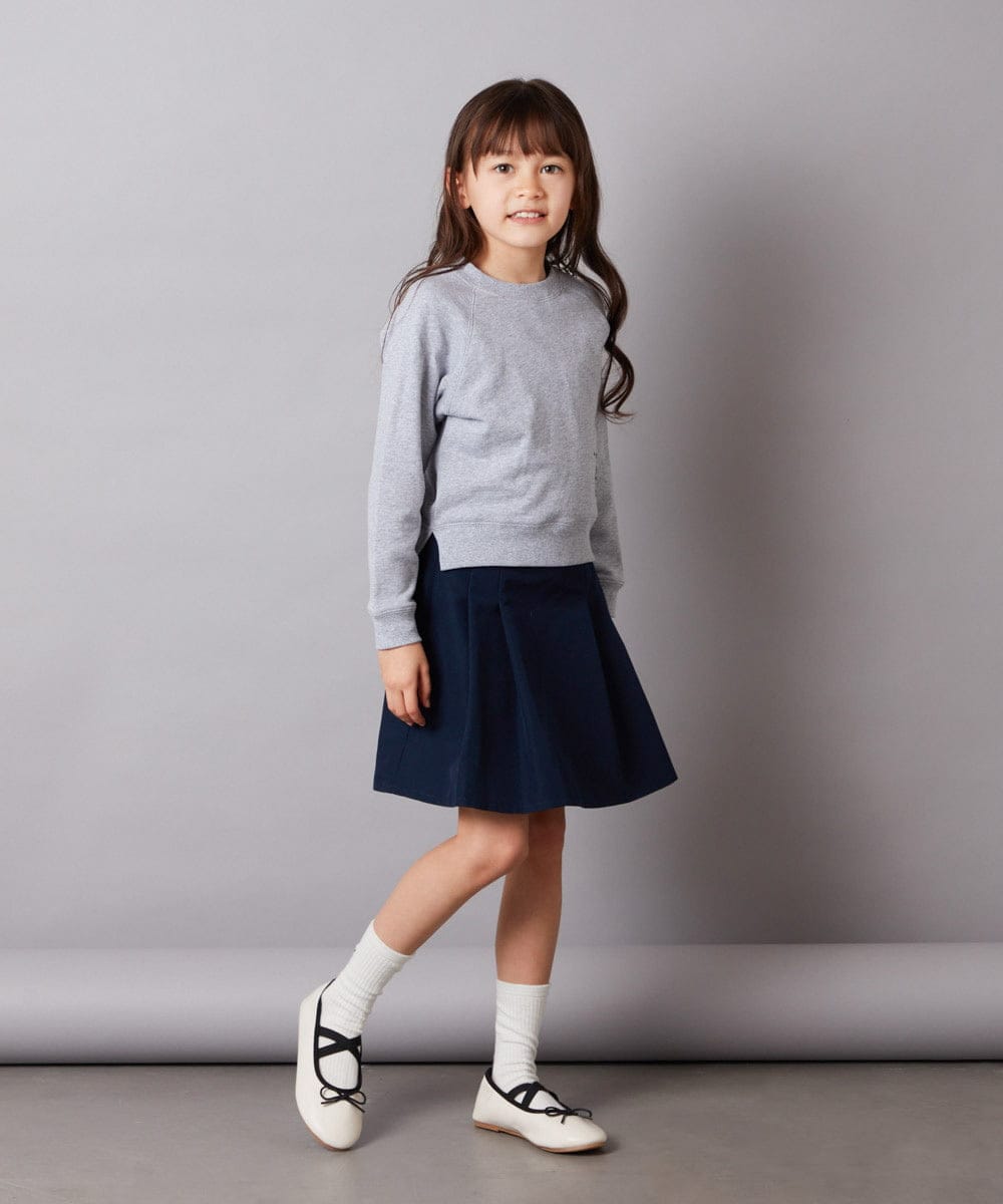 KJHEX30039 a.v.v KIDS(アー・ヴェ・ヴェ) [160]【セットアップ対応】ハイウエストタックスカート ベージュ