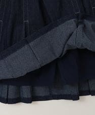 KJHFA23034 a.v.v KIDS(アー・ヴェ・ヴェ) [120-130]インパン付きタックプリーツスカート ブルー