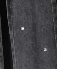 KJHFD30039 a.v.v KIDS(アー・ヴェ・ヴェ) [120-160]ビジューデニムプリーツスカート ライトグレー