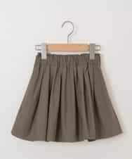 KJHFI06034 a.v.v KIDS(アー・ヴェ・ヴェ) [160]インナーパンツ付きカラーギャザースカート[WEB限定サイズ] カーキ