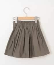 KJHFI06034 a.v.v KIDS(アー・ヴェ・ヴェ) [160]インナーパンツ付きカラーギャザースカート[WEB限定サイズ] カーキ