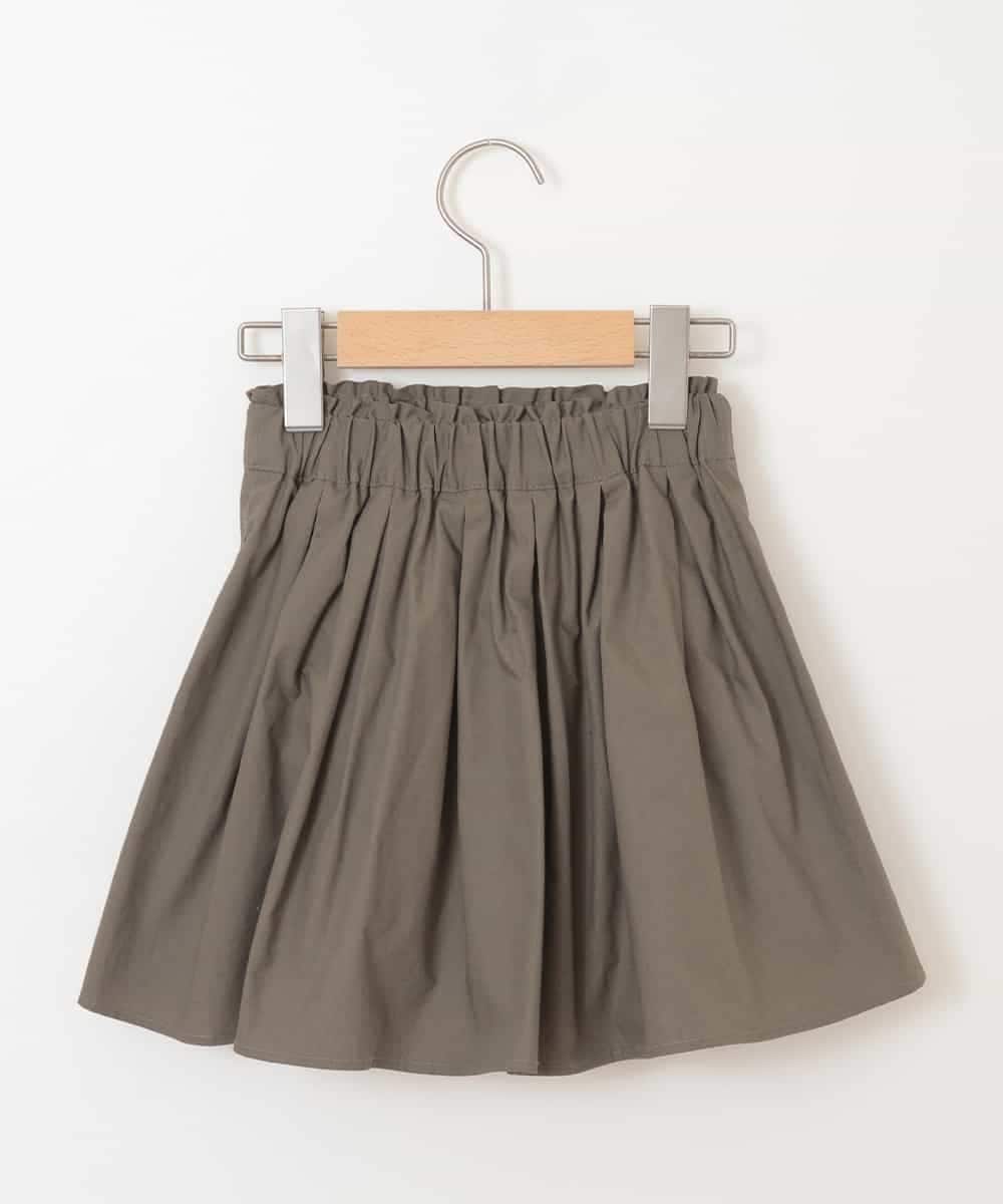 KJHFI06034 a.v.v KIDS(アー・ヴェ・ヴェ) [160]インナーパンツ付きカラーギャザースカート[WEB限定サイズ] カーキ