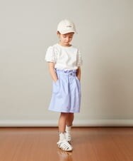 KJHFT40029 a.v.v KIDS(アー・ヴェ・ヴェ) [140-150]タックスカート デニム