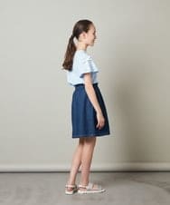 KJHFT40029 a.v.v KIDS(アー・ヴェ・ヴェ) [140-150]タックスカート デニム