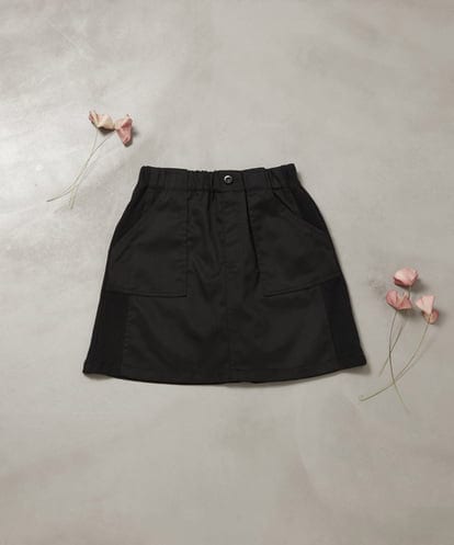 KJHFW40034 a.v.v KIDS [140-150]サイド切替インパン付き台形スカート