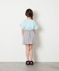 KJHGD55039 a.v.v KIDS(アー・ヴェ・ヴェ) [120-160]リボンプリーツスカート ライトグレー