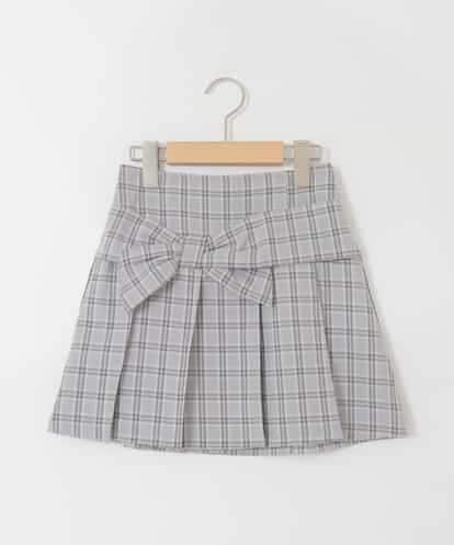 KJHGD55039 a.v.v KIDS [120-160]リボンプリーツスカート