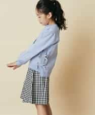 KJHGP01019 a.v.v KIDS(アー・ヴェ・ヴェ) [100-130]タックフレアスカート デニム