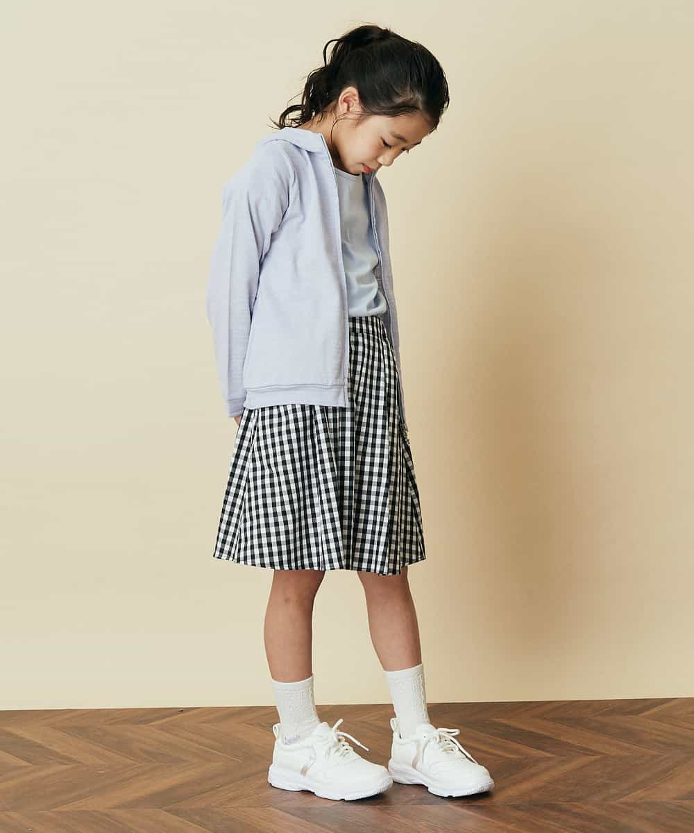 KJHGP01019 a.v.v KIDS(アー・ヴェ・ヴェ) [100-130]タックフレアスカート デニム