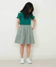 KJHGP01019 a.v.v KIDS(アー・ヴェ・ヴェ) [100-130]タックフレアスカート デニム
