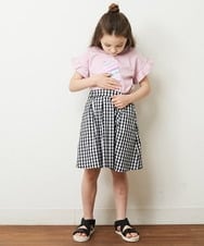 KJHGP01019 a.v.v KIDS(アー・ヴェ・ヴェ) [100-130]タックフレアスカート デニム