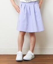 KJHGP01019 a.v.v KIDS(アー・ヴェ・ヴェ) [100-130]タックフレアスカート ラベンダー