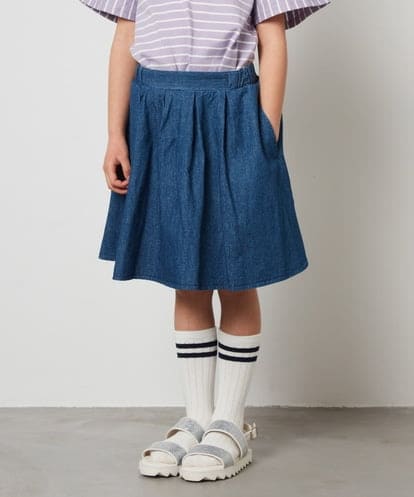 KJHGS01019 a.v.v KIDS [100-130]タックフレアスカート