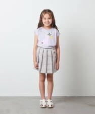 KJHGS02029 a.v.v KIDS(アー・ヴェ・ヴェ) [110-130]チェックプリーツスカート ピンク