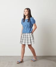KJHGS02029 a.v.v KIDS(アー・ヴェ・ヴェ) [110-130]チェックプリーツスカート ピンク